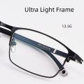 KatKani Fashion Business Eyeglasses Square Metal Ultra Light Retro Optical Prescription Glasses Full Half Frame For Men P9211. 
