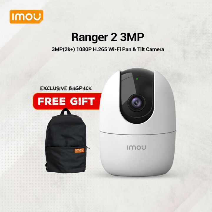 RANGER 2 (3MP) 2K Indoor Smart Security IP WI-FI camera with FREE GIFT ( IMOU official bag)