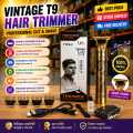 Vintage T9 Hair Cutting Machine Hair Trimmer Electric Hair Clippers Shaver Beard Trimmer Men Hair Cutting T Style Machine Rechargeable Hair Trimmer.