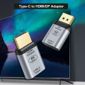 【Top-Rated Product】 4K USB C to DP/HDMI-compatible/Mini DP Cable Type C to HDMI Thunderbolt 3 Adapter for S20 4K UHD USB-C.