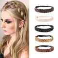 Synthetic Braided Headbands Hair Band Braiding Hair Accessories Hair Extension Hairpiece for Women Girls.
