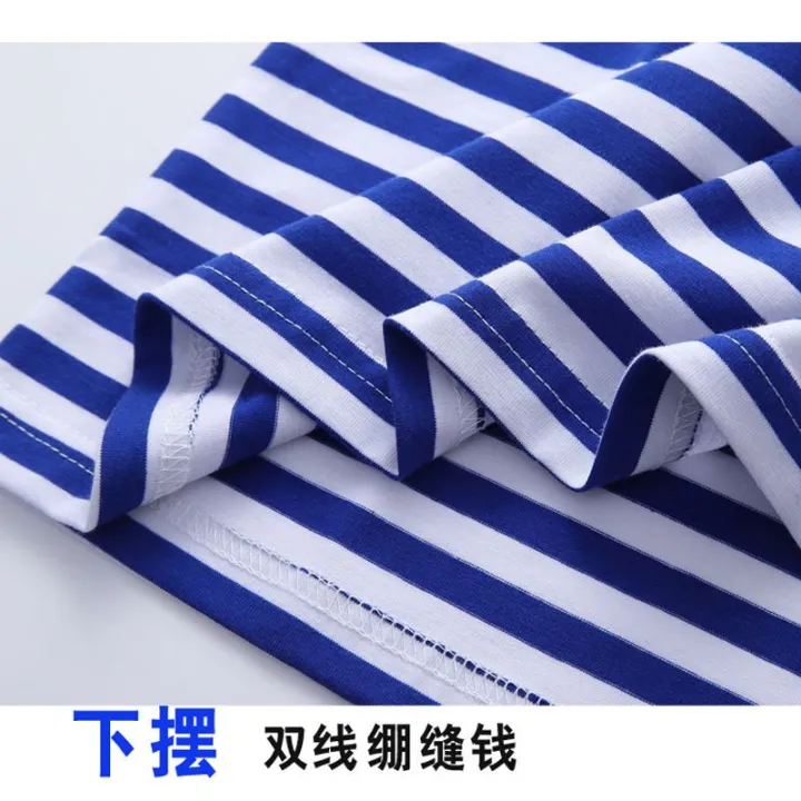 Summer%20plus-Sized%20plus%20Size%20Men's%20Short%20SleeveTT-shirt%20Overweight%20Man%20Large%20Men's%20Striped%20Navy-Striped%20Shirt%20ShirtT%20-%20Image%207