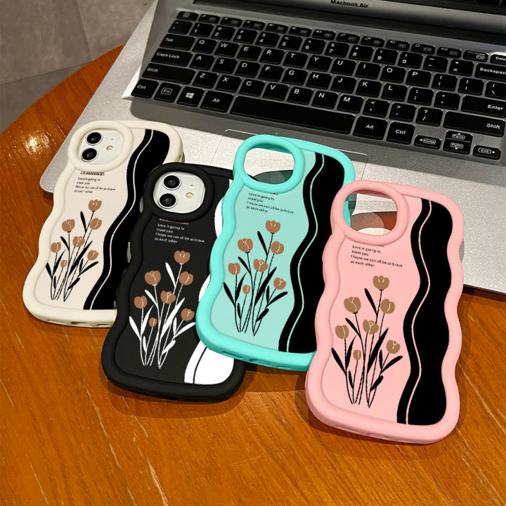 Jizetin%20for%20Samsung%20A25%205G%20Back%20Cover%20Brown%20Tulip%20Macaron%20Bright%20Color%20Wavy%20Shape%20Soft%20Mobile%20Phone%20Cases%20-%20Image%203