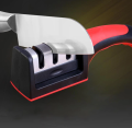 Knife Sharpener Handheld Multi-Function 3 Stage Type Non-Slip Base Kitchen Knife Accessories Gadgets With Quick Sharpening Tool. 