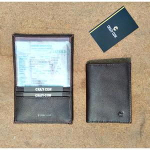 Multifunctional Cow Leather Wallet Driving License Bag Documents and Card Holder for men