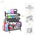 Home Gym Equipment Storage Rack Storage Rack for Yoga Mats Basketball Balls. 