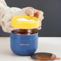 600ml Insulated Soup Cup with Spoon Stainless Steel Lunch Box Sealed Breadfast Oatmeal Cup Thermo Food Container Bowl Portable.