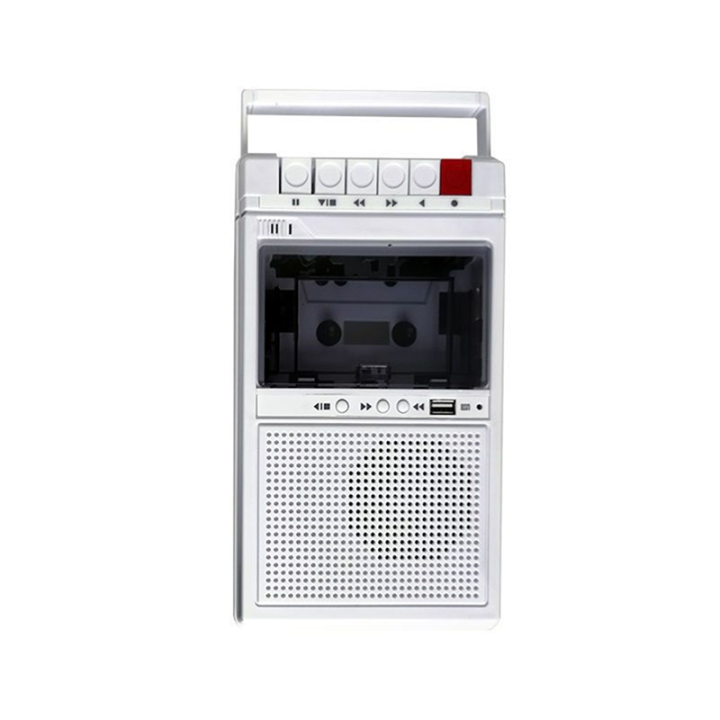 Retro Cassette Recorder and Player Supports Internal and External Recording and USB Transcription