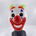 Cross Border New Arrival Halloween New Green Hair Wig Clown Full Face LED Luminous Mask DJ Music Festival EL Mask. 