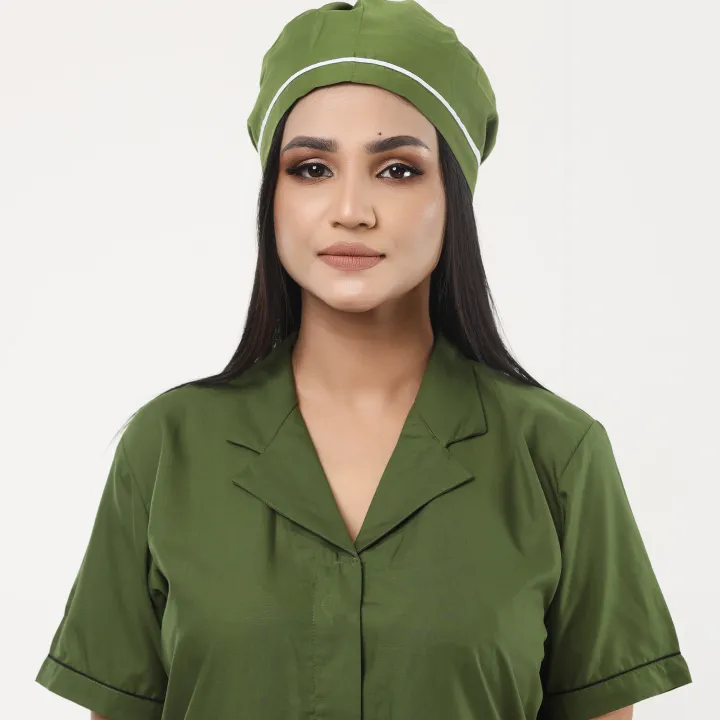 Nursing%20Dress%20Full%20Set%20Made%20by%20Torre%20Febric/Female%20Nursing%20Dress%20Olive%20Color%20With%20Half%20Sleeve%20and%20Three%20quarter%20sleeve/Medical%20Nursing%20Apron%20-%20Image%205