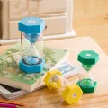 Hexagonal Sand Clock Timer Children's Safety Fall Protection Learning Restaurant Serving Time Glass Sand Clock Craft Gift. 
