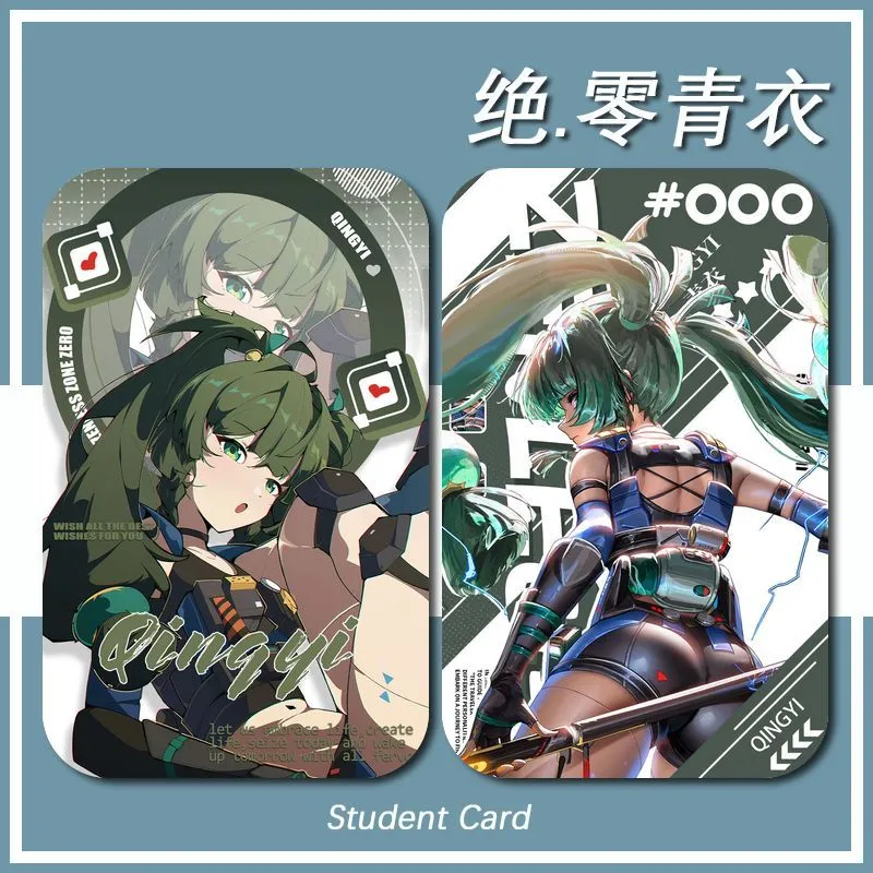 2025 NEW Anime Kawaii Zenless Zone Zero Qing Yi Card Holder Business Bank  Retractable Credit Cards ID Holders Protective Sleeves | Daraz.com.bd