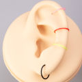 16Pcs 20G Flexible Colorful Acrylic Nose Ring Lip Hoops Retainer Septum Jewelry Cartilage Daith Tragus Earrings Piercing Jewelry.