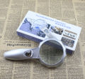 4X 75mm Hand-held Magnifiers with 6 LED Umbrella-type Magnifier Lens Illuminated Pocket Magnifier. 