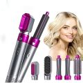 Telebrands As Seen on TV 5 in 1 Multifunctional styling tool, The Detachable Automatic Suction Hair Curler, 5 in 1 Multi-Head Hot Air Comb. 