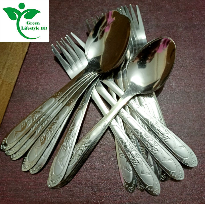 Elegant%2024-Piece%20Stainless%20Steel%20Dinnerware%20Set,%206-Inch%20Fork%20&%20Tea%20Spoon%20Combo,%20Durable%20Premium%20Quality%20-%20Image%204