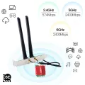 FENVI Wi-Fi 6E AX210 Card Tri Band 2.4G/5Ghz/6Ghz For Bluetooth 5.3 802.11AX M.2 Wireless WiFi Card Desktop Kit For Win 10/11. 