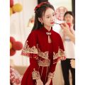 Chinese Toast Gown Winter Bride2023New Red Simple Style Xiuhe Engagement Dress Women. 