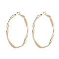 New 925 Sterling Hoop Earring For Women 50mm Big Round Circle Earrings Jewelry Gift. 
