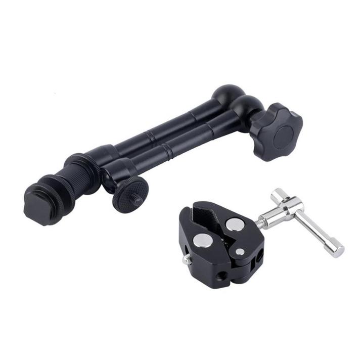 Nitze Locating Mount Cube Adapter Compatibile con Magic Arm, Super Clamp, Camera Mount Cube Adapter con Fori di Posizionamento da 1/4, Fori di Posizionamento da 3/8 - N82A