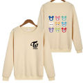 Kpop twice lovelys album hoodie hip hop casual loose hooded clothes pullover print long sleeve sweatshirts kawaii sweatshirt. 