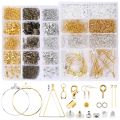 Jewelry Findings Tools Set Alloy Accessories Earring Hooks Clip Buckle Lobster Clasp Open Jump Ring Jewelry Making Supplies Kit. 