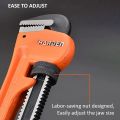 Harden 18" Pipe Wrench Professional Heavy Duty Chrome Vanadium - Large Torque, Easy to Adjust, Strong Clamping, Thick Body 600814. 