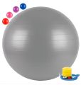 75cm Plain Yoga Ball with Pumper  Multicolor - Citizen Sports. 