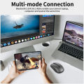 Rapoo 7200M Multi-Mode Wireless Mouse Noiseless Bluetooth Mouse 1600DPI Bluetooth 3.0/4.0 RF 2.4GHz for Three Devices Connect. 