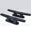 Black Nylon Boat Cleat 6 Inch - Rope Cleat, Kayak, Boat Dock Cleats - Perfect for Marine, Deck, Nautical Decor.