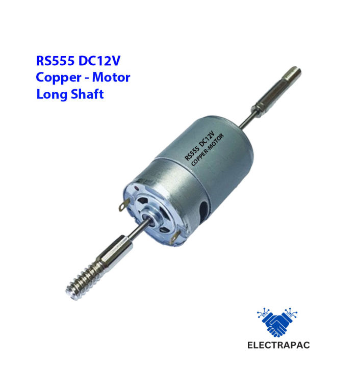 DC 12V 555 stand fan motor 15W long shaft