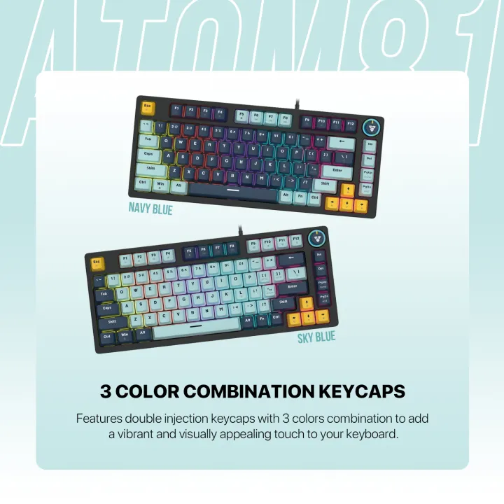 FANTECH%20ATOM81%20MK875V2%20Mechanical%20Gaming%20Keyboard-%20MIZU%20SERIES-%20Sky%20Blue%20And%20Navy%20Blue%20-%20Switches%20Blue%20And%20Red%20-%20Image%207
