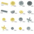 MOC Technical Gear Axle Bricks Parts Worm Rack Conector Train Car Crane Model Leduo 92693 3743 62821 Assembles Particles. 