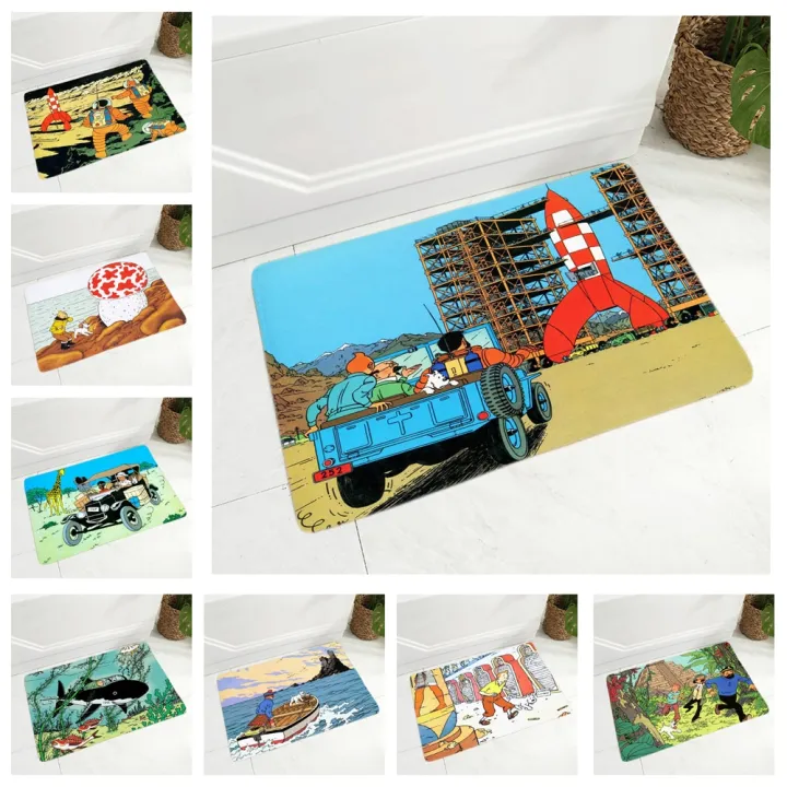 Adventures%20of%20Tintin%20Print%20Doormat%20Super%20Soft%20Flannel%20Carpet%20for%20Kitchen%20Bedroom%20Non-Slip%20Decor%20Cartoon%20Floor%20Door%20Mat%2040x60cm-400mm%20x%20600mm%20-%20Image%202