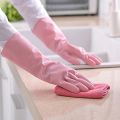 1 Pair Latex Gloves anti-Scratch Housework Cleaning Gloves Non-slip Dish Washing Clothes Kitchen Laundry Rubber Cleaning gloves.