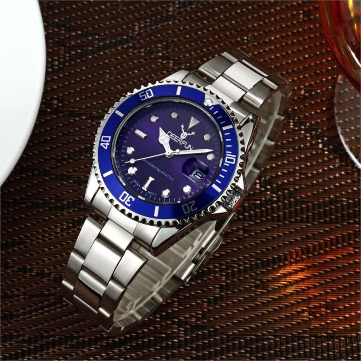New%20Tuhao%20Gold%20and%20Silver%20Color%20Steel%20Belt%20Water%20Ghost%20Men's%20Date%20Quartz%20Waterproof%20Business%20Fashion%20Watch%20-%20Image%204