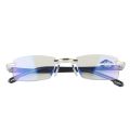 Rimless Reading Anti Blue Light Glasses Women Men Square Frameless Retro Clear Lens Presbyopic Reading Glasses for Women.