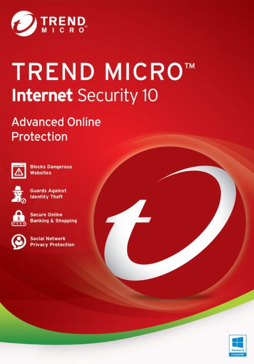 Trend Micro Internet Security - Ensure Advanced Online Protection With Trend Micro'S Security Subscription For 365 Days