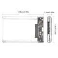 1Pc USB TYPE-C 3.0 HDD Enclosure 2.5inch Serial Port SATA SSD Hard Drive Case Support 6TB transparent Mobile External HDD Eatop. 