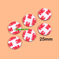 10 pcs x 25mm Round Magnet Tape Sticker Flexible Rubber Dot Magnetic Tape.