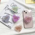 Glitter Heart Shape Foldable Finger Ring Griptok Phone Holder for IPhone Samsung Support Socket Pocket Grip Tok Stand Bracket. 