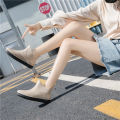 Fashion trend mid-rise rain boots ladies anti slip low top waterproof shoes rain boots water boots rain boots women's car wash kitchen rubber shoes.