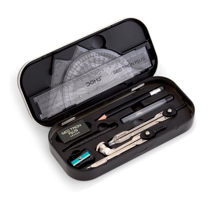 Doms%20GeoTron%20Plus%20New%20Premium%20Geometry%20Drawing%20Set%20with%20Compass,%20Ruler,%20Protractor,%20and%20More%20-%20Black%20-%20Image%202