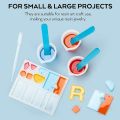 Silicone Measuring Cups Kit with Silicone Popsicle Stir Stick, Pipettes, Finger Cots for Epoxy Resin Mixing, Molds. 