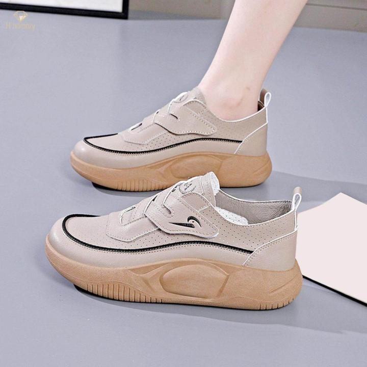 Women's Shoes Non Slip Trendy Rubber Sole Female Comfortable Versatile Trainers Shoes Women Sport Sneakers Girls Leisure Sneakers for Tennis , Khaki 39