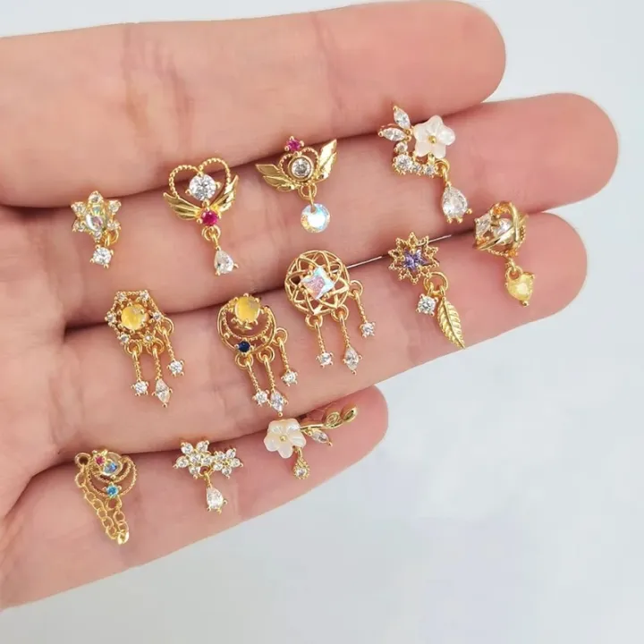 1Piece%20Fashion%20L%20Shaped%20Dangle%20Nose%20Studs%20Piercing%2020G%20Stainless%20Steel%20Flower%20Moon%20Tassels%20Zircon%20Nostril%20Screw%20Piercing%20Jewelry%20-%20Image%202