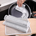 12 Pcs Magic Cleaning Cloth Kitchen Dishwashing Towel Metal Steel Wire Cleaning Rag For Dish Pot Cleaning Tools-Dhaka shopping zone-Dish Cloth & Towels. 