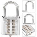 10 Digit Combination Password Padlock Push Button Lock Blind New.