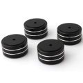 ICQURBT 12Pcs 40X20mm Aluminum HiFi AMP Speaker Isolation Stand Turntable DAC Feet Pad. 