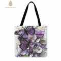 【New Style】Butterfly Printed Shoulder Shopping Bag Casual Large Tote Handbag.